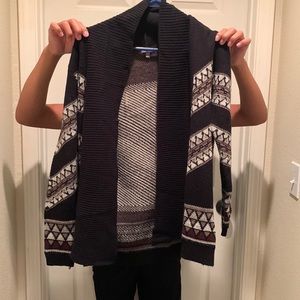 Never worn chevron black cardigan